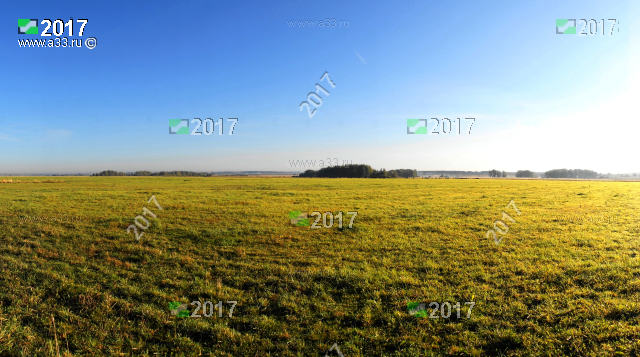 Панорама полей у деревни Павловка Кольчугинского района Владимирской области