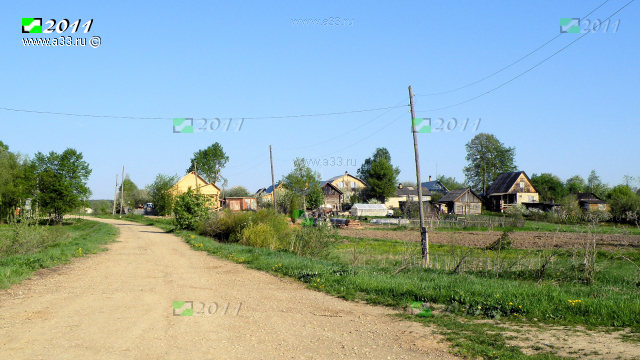 Главная улица деревни Поздняково Кольчугинского района Владимирской области