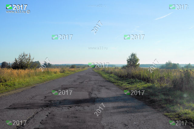 Дорога в Снегирёво Кольчугинского района Владимирской области