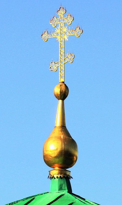 глава и крест паперти Крестовоздвиженской церкви