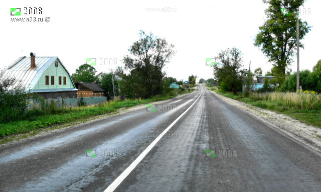 Деревня Сукманиха Кольчугинского района Владимирской области на трассе Р75