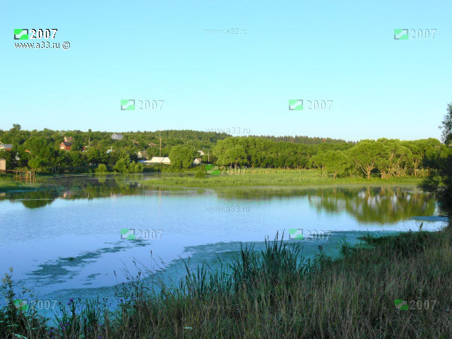 Панорама Тонковского водохранилища посёлка Тонково Кольчугинского района Владимирской области