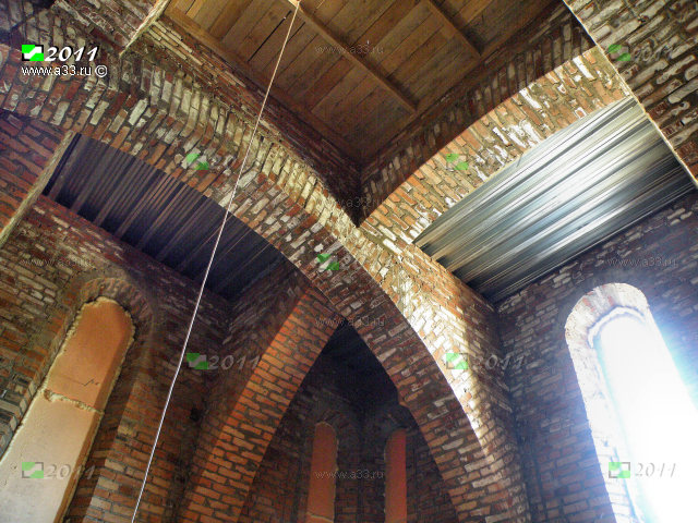 Система перекрытий Сергиевской церкви в деревне Товарково Кольчугинского района Владимирской области