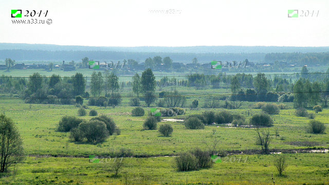 Панорама деревни Троица Кольчугинского района Владимирской области