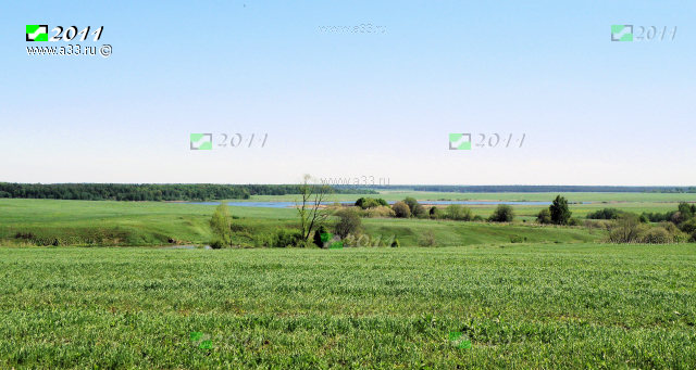 Панорама окрестностей урочища Зекрово Кольчугинского района Владимирской области