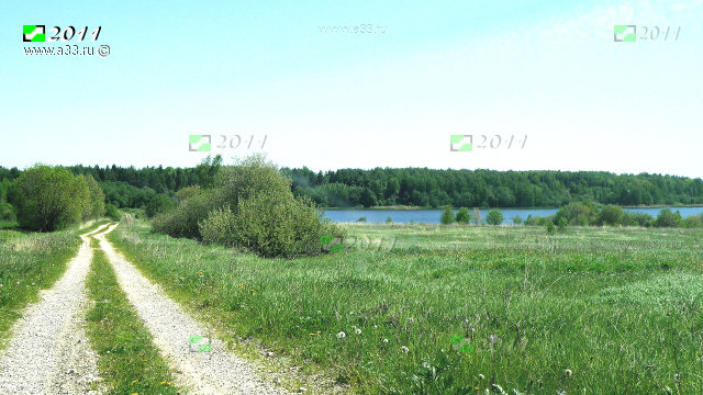 Дорога к водохранилищу на реке Сега Кольчугинского района Владимирской области
