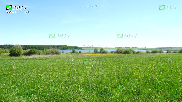 Поле между урочищем Зекрово Кольчугинского района Владимирской области и водохранилищем на реке Сега