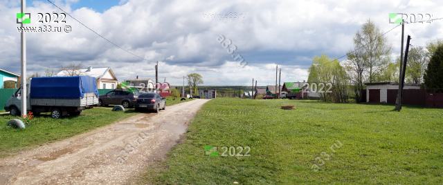 2022 Панорама деревни Горожёново Ковровского района Владимирской области в районе дома 6