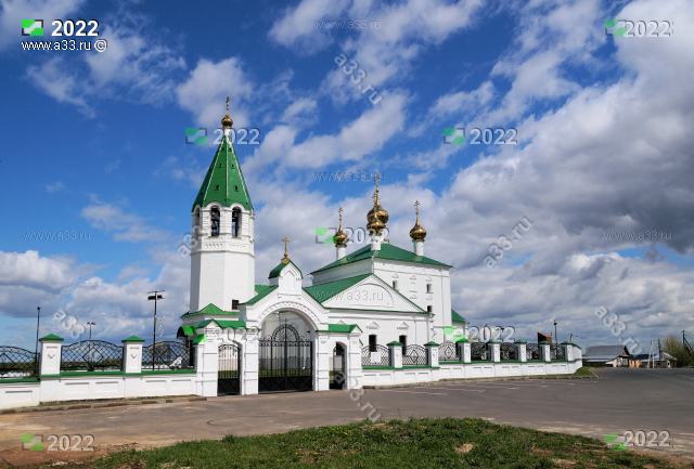 2022 Благовещенская церковь. Вид с юго-запада. Великово Ковровского района Владимирской области