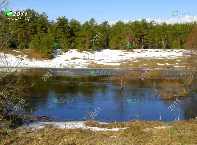 Весна на реке Унже в окрестностях села Архангел Меленковского района Владимирской области