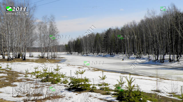 Запруда на реке Скоморошка в окрестностях деревни Кононово Меленковского района Владимирской области поднялась до размеров озера