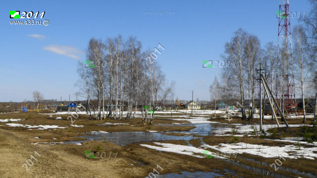 Вид деревни Кононово Меленковского района Владимирской области с юга