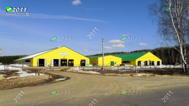 Молочный комплекс в окрестностях деревни Кононово Меленковского района Владимирской области