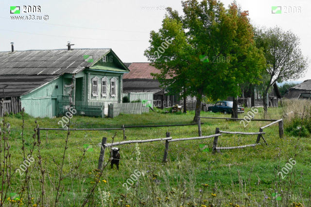 Улица Подгорная в деревне Старинки Меленковского района Владимирской области