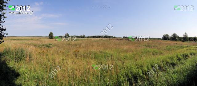 2012 Панорама полей урочища Семёновка, Семёновское, Сорвиха тож Муромского района Владимирской области