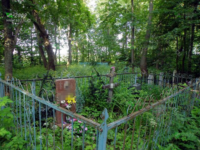 2009 Центральная часть кладбища; село Алексино, Петушинский район, Владимирская область