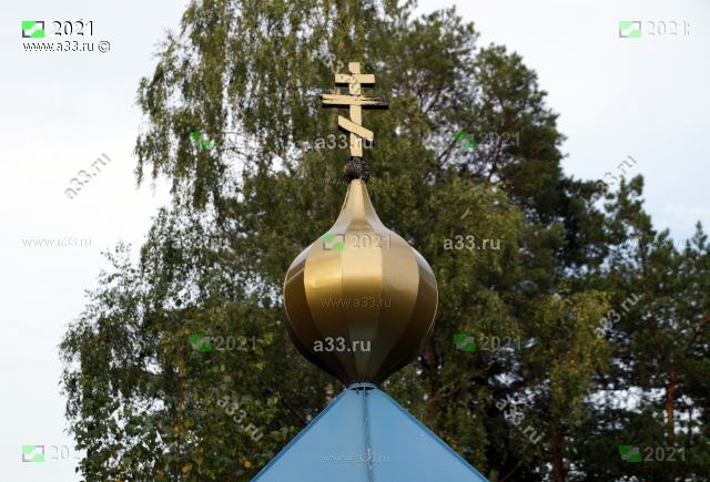 2021 Глава и крест часовни у деревни Антушово Петушинского района Владимирской области