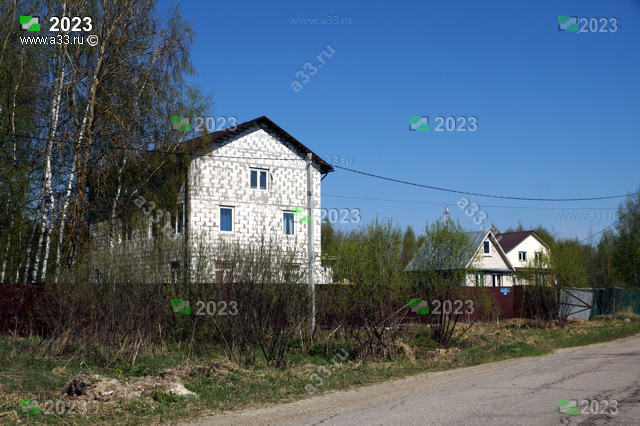 2023 Трёхэтажная дача из сборных блоков ячеистого бетона; Головино Петушинского района Владимирской области