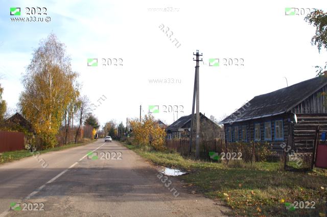 2022 Улица Хуторовка в районе дома 6; деревня Караваево Петушинского района Владимирской области
