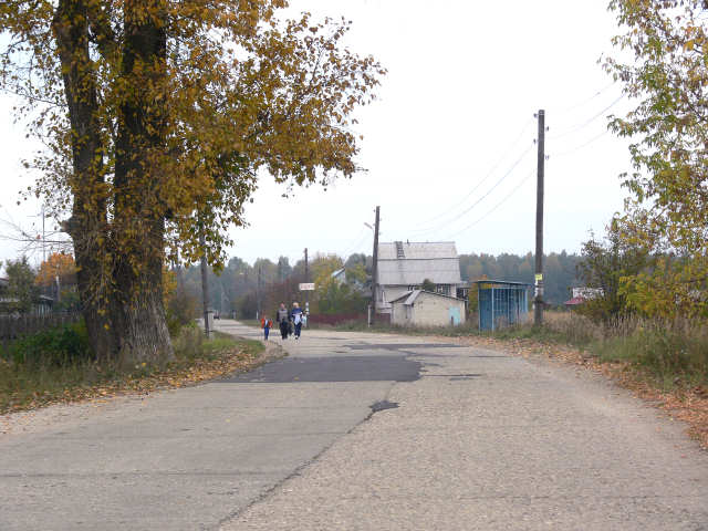 2007 улица Совхозная и центр деревни Красный Луч Петушинского района Владимирской области