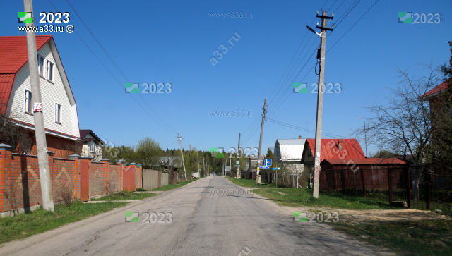 2023 Улица Герасимова в деревне Перново. Петушинский район, Владимирская область