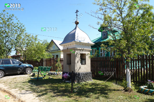 2019 Православный часовенный столб в деревне Старое Аннино Петушинского района Владимирской области