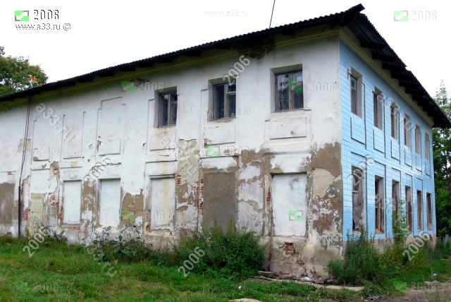 2006 На задний фасад усадьбы Сабуровых в деревне Воспушка Петушинского района Владимирской области голубой туалетной плитки не хватило