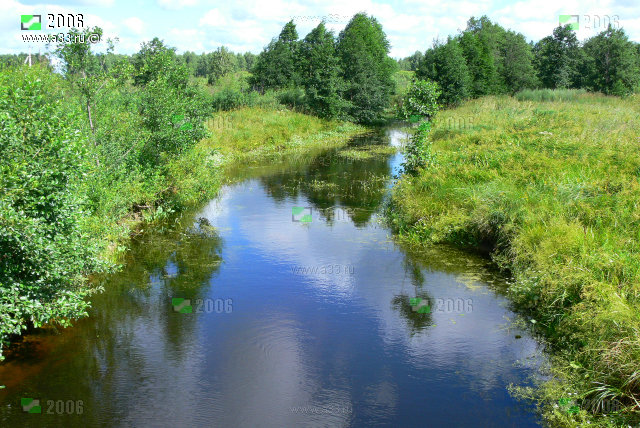 Река Мотра восточнее деревни Алешково