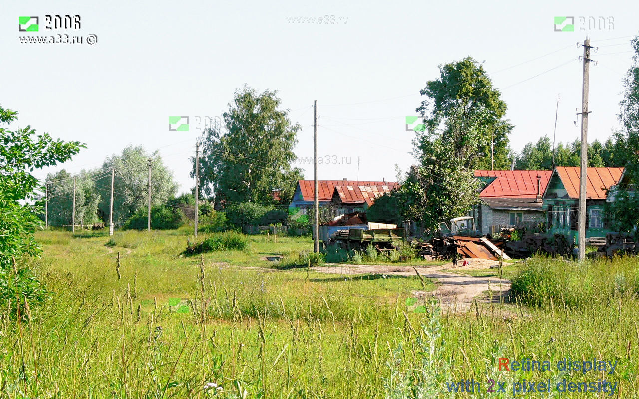 Улица в деревне Делово Селивановского района Владимирской области - фотография