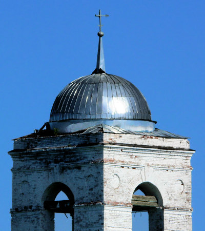 завершение колокольни Троицкой церкви в Дуброво Селивановского района Владимирской области позднее