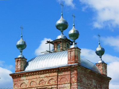 Завершение четверика Ильинская церковь Ильинское Селивановский район Владимирская область