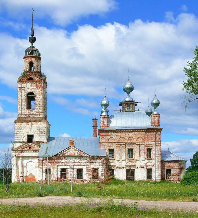 южный фасад Ильинской церкви Ильинское Селивановский район Владимирская область