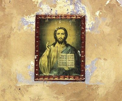 икона на входе в церковь Ильинское Селивановский район Владимирская область