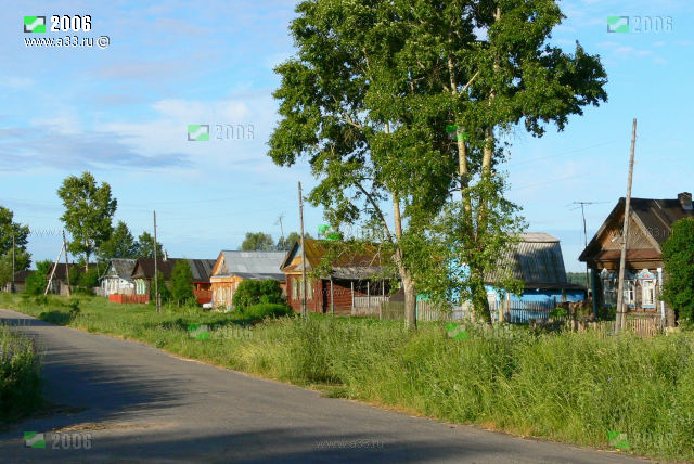Главная улица Никулино Селивановского района Владимирской области вид в центре села