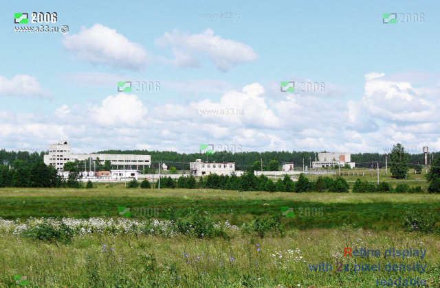 2006 Панорама посёлка Новлянка Селивановского района Владимирской области и его крахмало-паточного завода в период расцвета