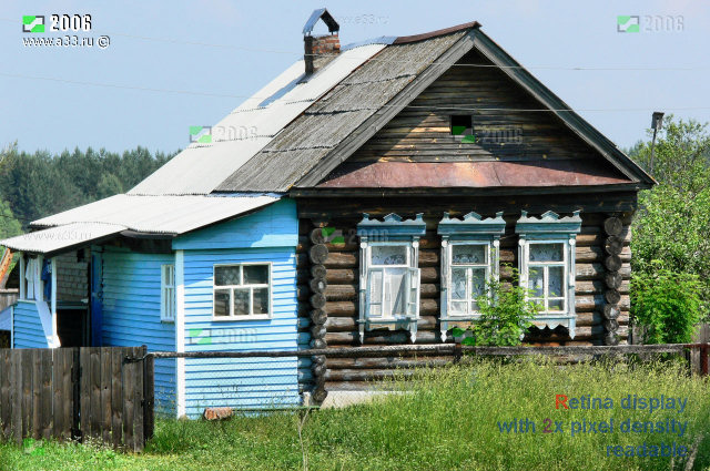 Типичная жилая изба в Троицко-Колычёво Селивановского района Владимирской области