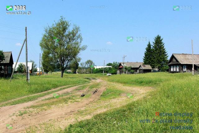 Вид села Троицко-Колычёво Селивановского района Владимирской области