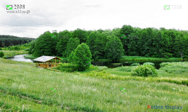 Берега реки Колпь возле Тучково Селивановского района Владимирской области до застройки дачами и банями