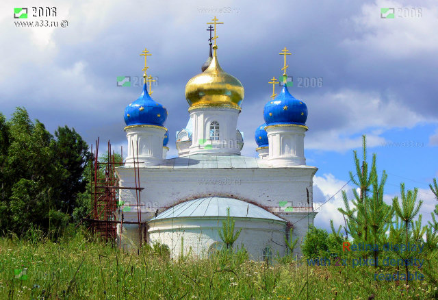Восточный фасад Владимирской церкви в Тучково Селивановского района Владимирской области