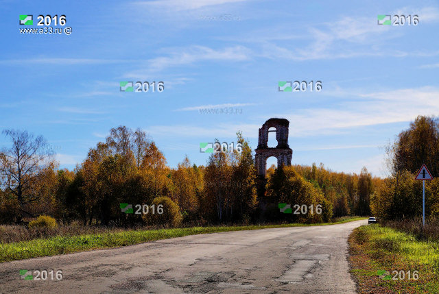 Общий вид урочища Старые Замотри Селивановского района Владимирской области с севера