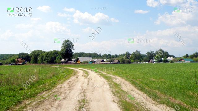 2010 Панорама деревни Гнусово с полей. Собинский район, Владимирская область