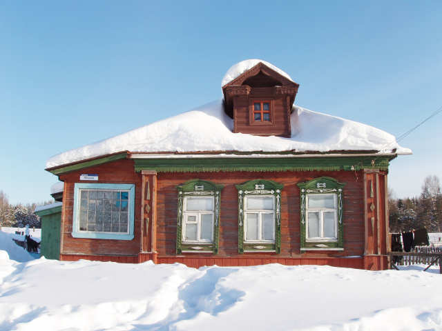2006 Дом 14 зимой деревня Мещера Собинского района Владимирской области