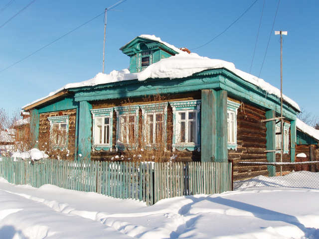 2006 Дом 16 зимой в деревне Мещера Собинского района Владимирской области