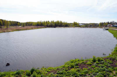 общий вид пруда деревни Толпухово Собинского района Владимирской области