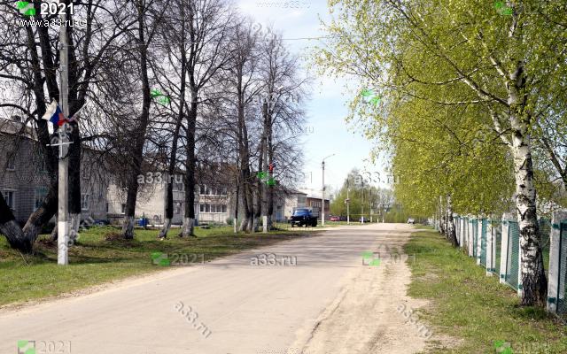2021 Улица Молодёжная в деревне Толпухово Собинского района Владимирской области в районе средней школы