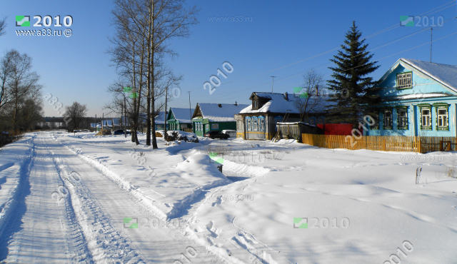 Улица Новая Стройка в деревне Кондряево Судогодского района Владимирской области
