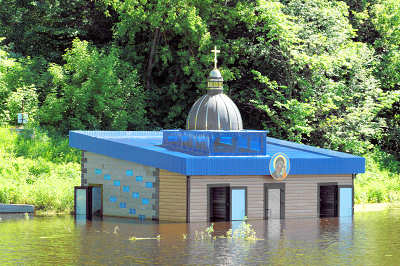 затопленная монастырская купальня на старице реки Судогды возле села Спас-Купалище Судогодского района Владимирской области
