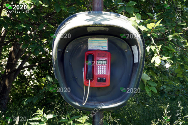 Телефон-автомат от Ростелекома в селе Спас-Купалище Судогодского района Владимирской области