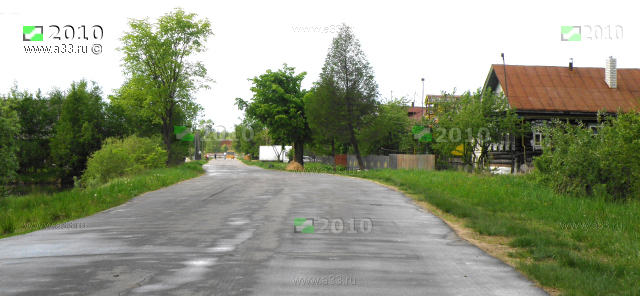 Одна из улиц в деревне Эдон Вязниковского района Владимирской области