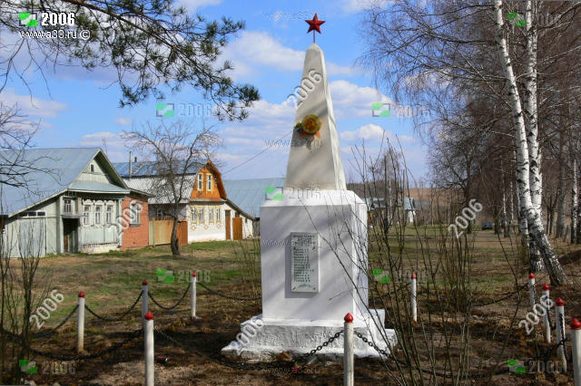 Памятник землякам в деревне Федурники Вязниковского района Владимирской области погибшим в Великой Отечественной войне 1941 - 1945 годов